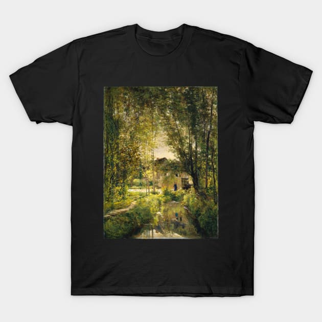 Landscape with a Sunlit Stream T-Shirt by UndiscoveredWonders